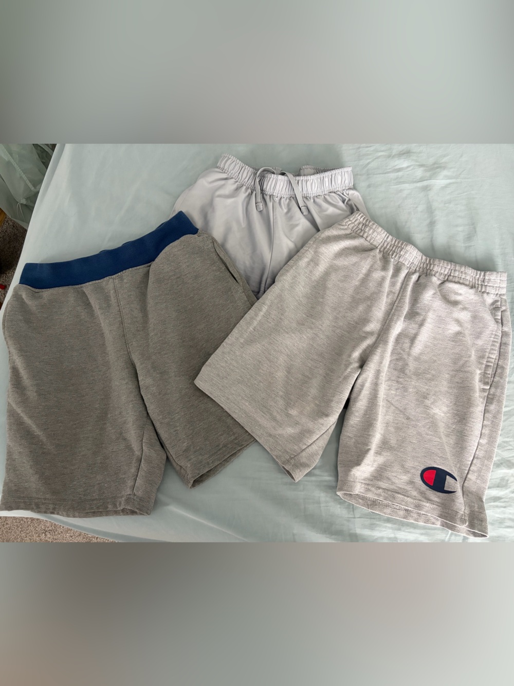 Bundle 3 pairs boys XL shorts.  2 pair Champion and 1 Old Navy